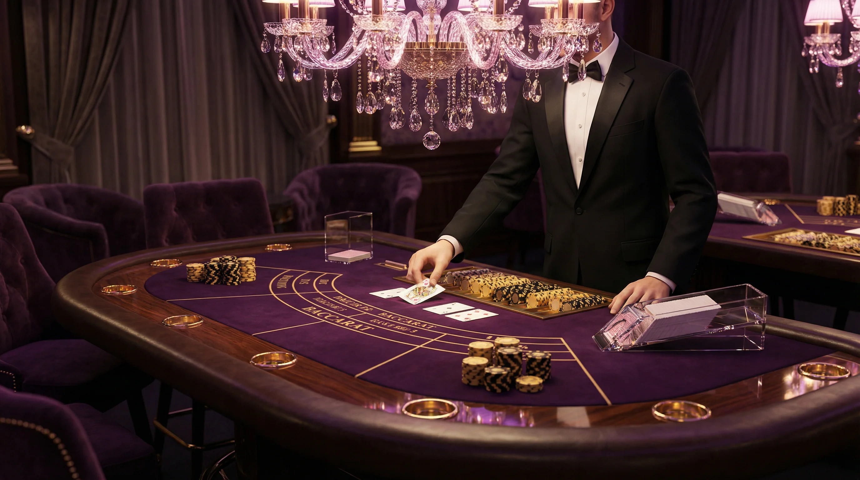 Mesa de Bacará VIP no cassino online bethorse